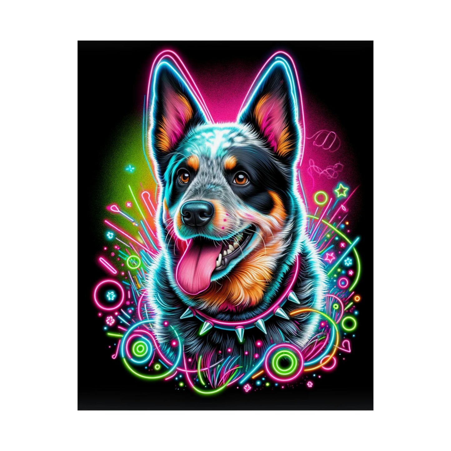 Blue Heeler Matte Vertical Posters