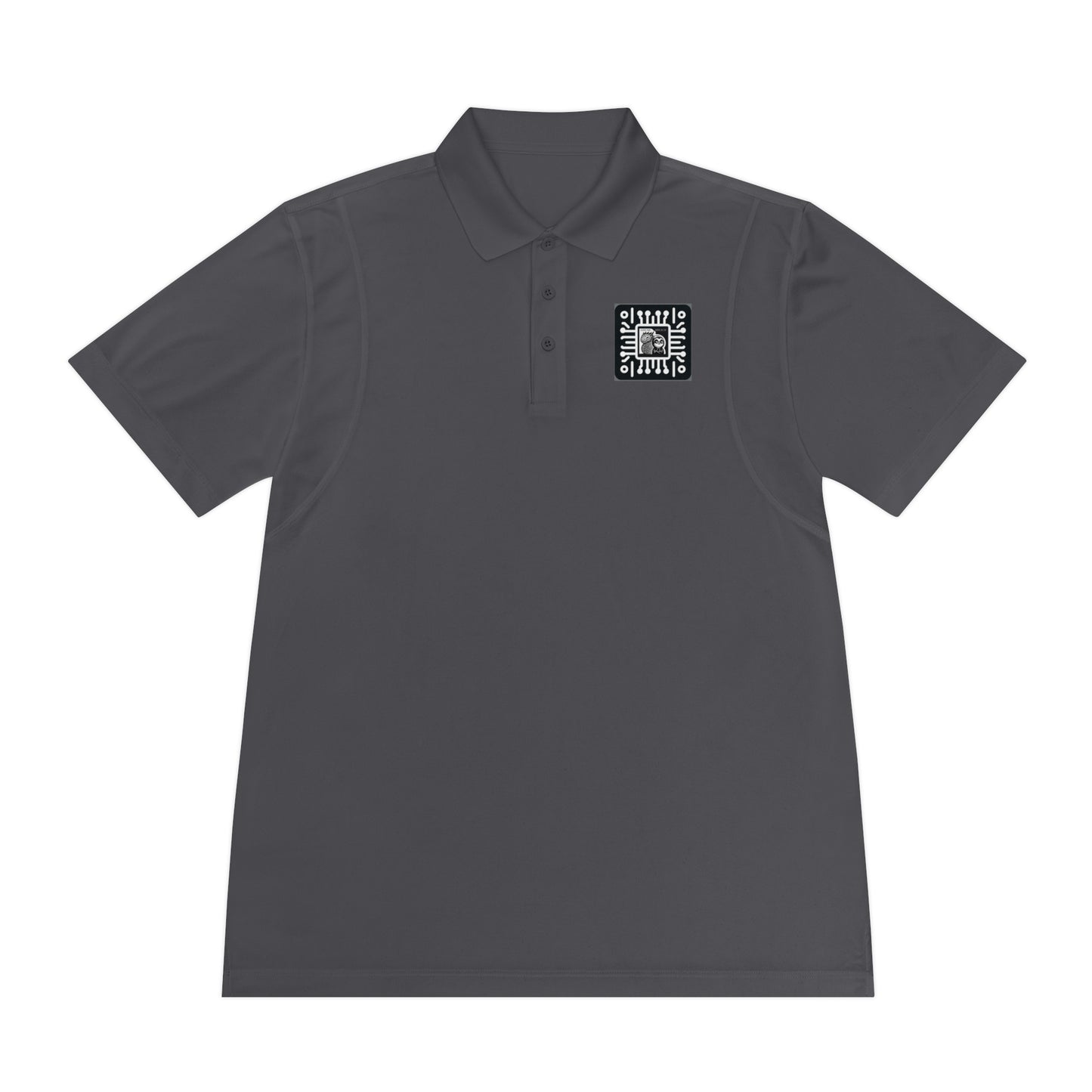 Cyber Sloth Cuber Dragon Hacker Men's Sport Polo Shirt