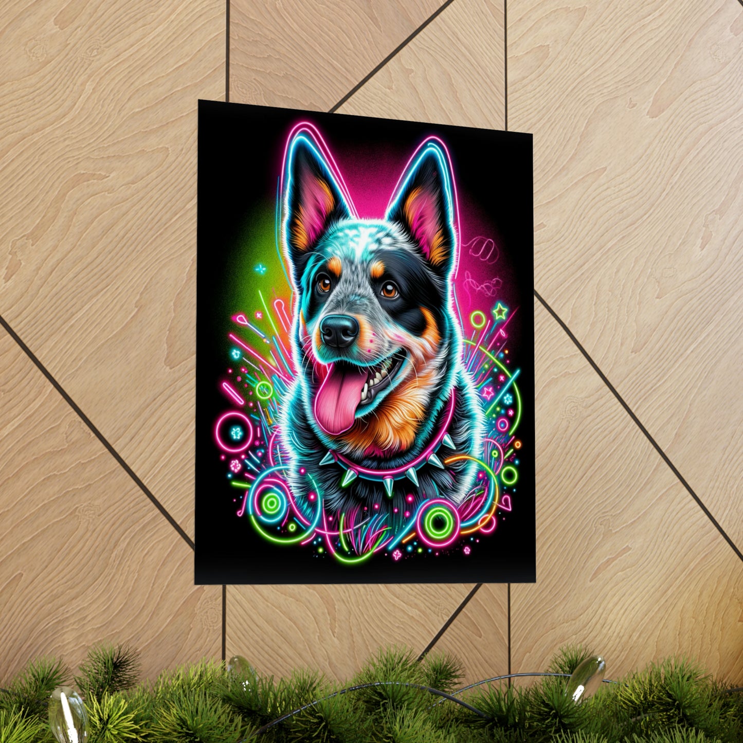 Blue Heeler Matte Vertical Posters