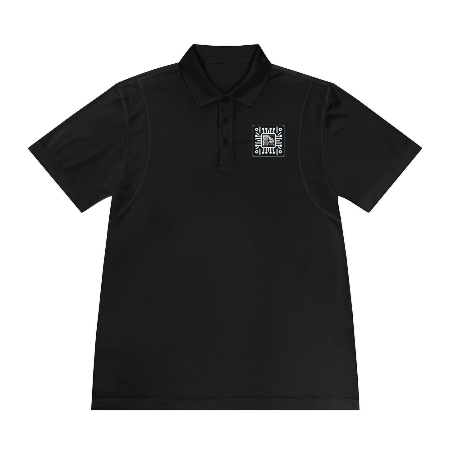 Cyber Sloth Cuber Dragon Hacker Men's Sport Polo Shirt